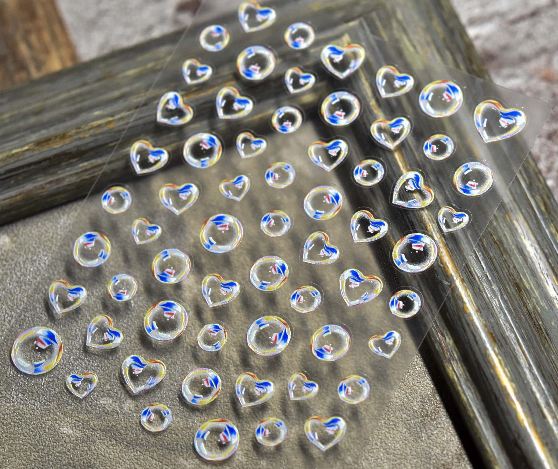 Bubbles nail sticker/ Ultra Thin 3D Globule Bubble Nail Art Stickers Self Adhesive Decals/ Manicure Pedicure supply