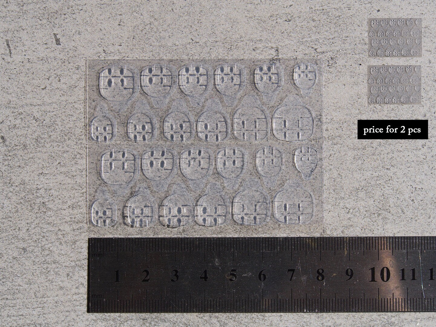 2 pcs Press on False Nail Easy Glue Tabs/ Reduce nail damage False nails removable jelly glue