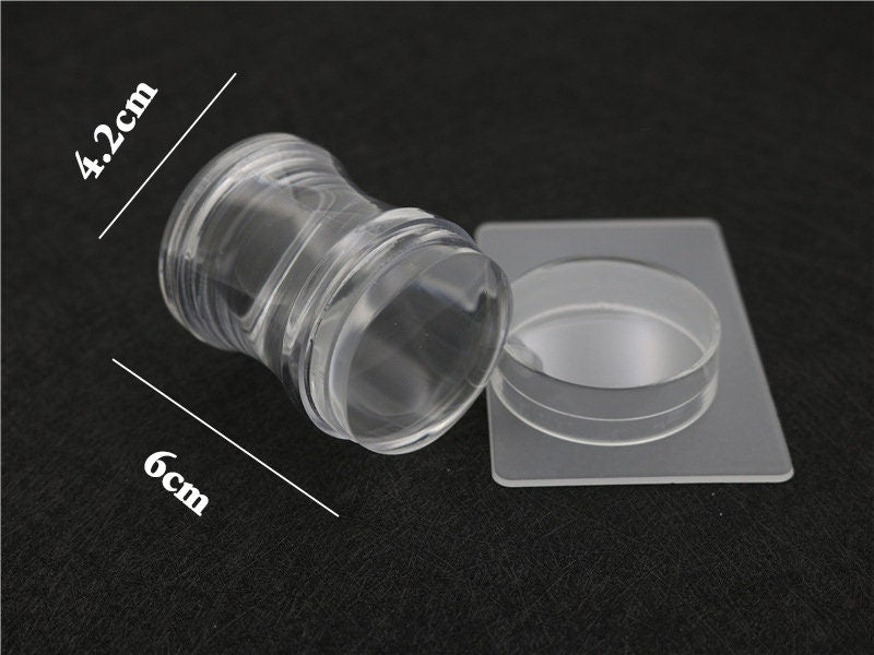 French Nail Hack/Clear Nail stamping tool
