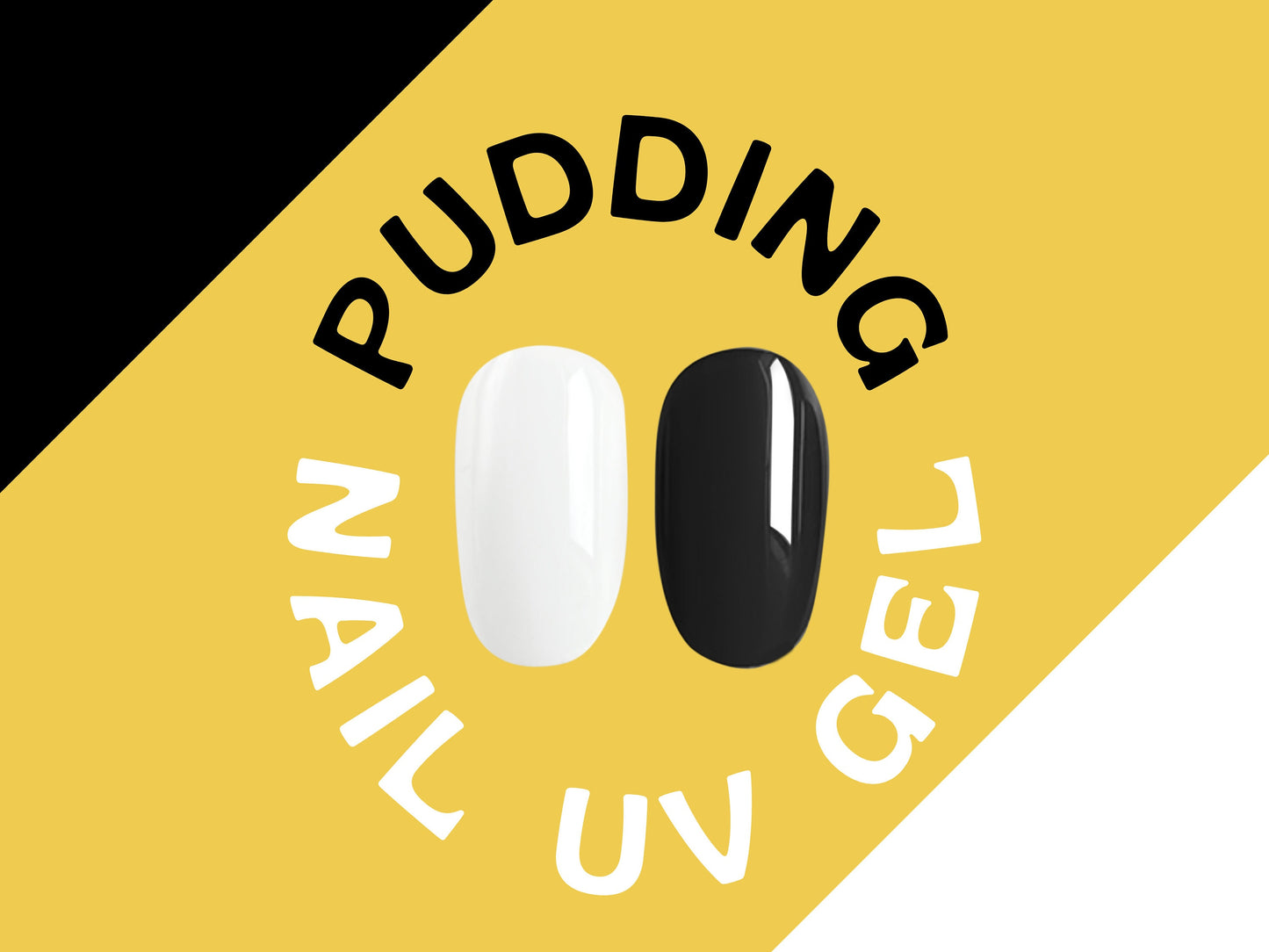 5g Solid Jelly UV Gel Nail Art /Black & White Nails Pudding UV Gels Creamy gel supply Manicure Pedicure Nails Design