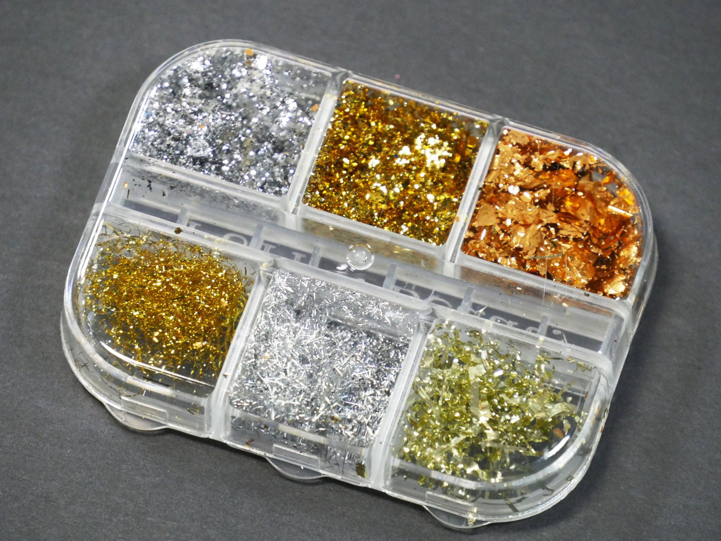 Foil paper supply for nail art/ Silver Gold Copper foils flakes/ Metallic Foil Chips Glitter Shinny nail paper