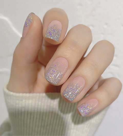 15ml Halo Rainbow Glitter Nail UV Gel/ Silver Mirror Laser Shimmer Glittery Gel Polish/ Glare Chameleon Reflective Glitters Universal Gels