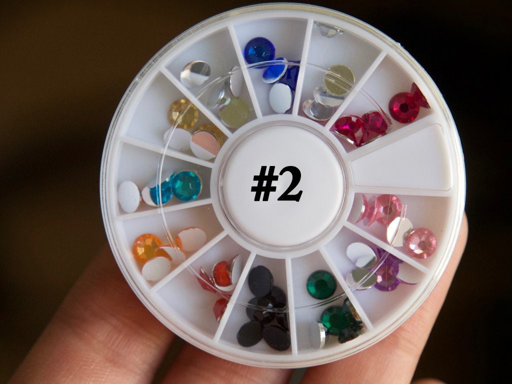 Clear & AB crystal Nail Rhinestones For Nails Art Decorations / Mixed multi size nail art decal/ Flat Back AB gem Decoration 3D Gems Studs