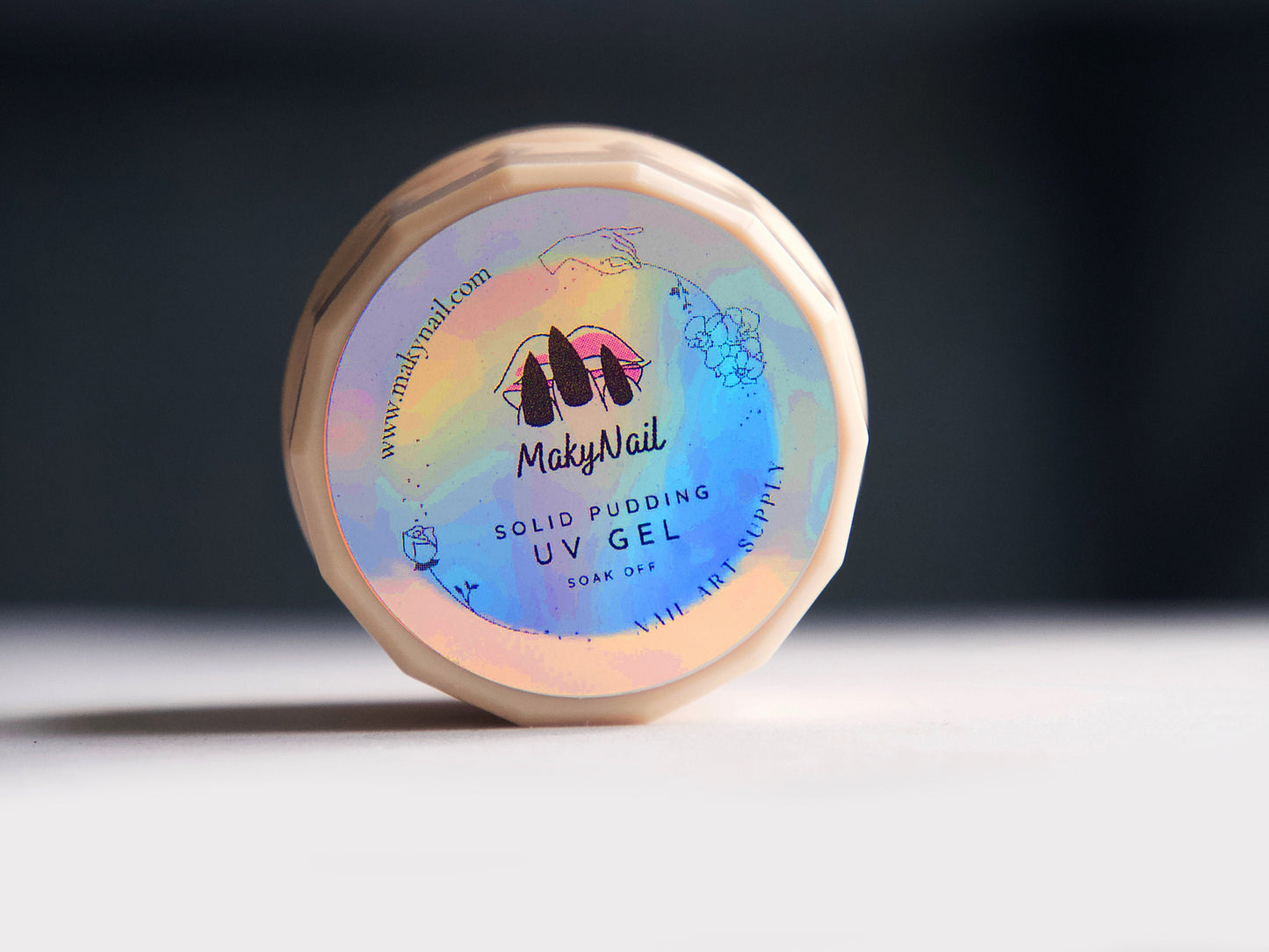 5g Solid Jelly UV Gel Nail Art /Galaxy Purple Mixed Glittery Imperial Pudding UV Gels Creamy Gel Manicure Nails Polish Starry Glitter nails