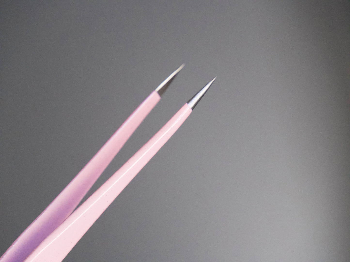 Double Sided Pink Tweezer with Silicon Head Press on Stickers, Glitters, Studs, Rhinestones/ Embossed Stick Pressing Straight Head Tweezers