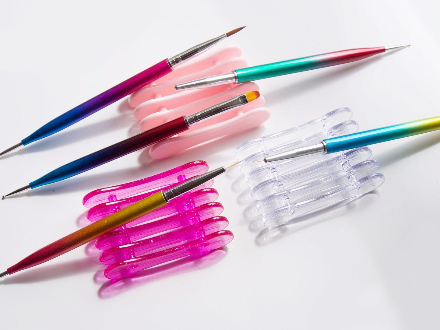 10 Grids Nail Art Brush Pen holder/ Acrylic Brushes pen carrier/ nail brush support Stand Rack manicure pedicure supply