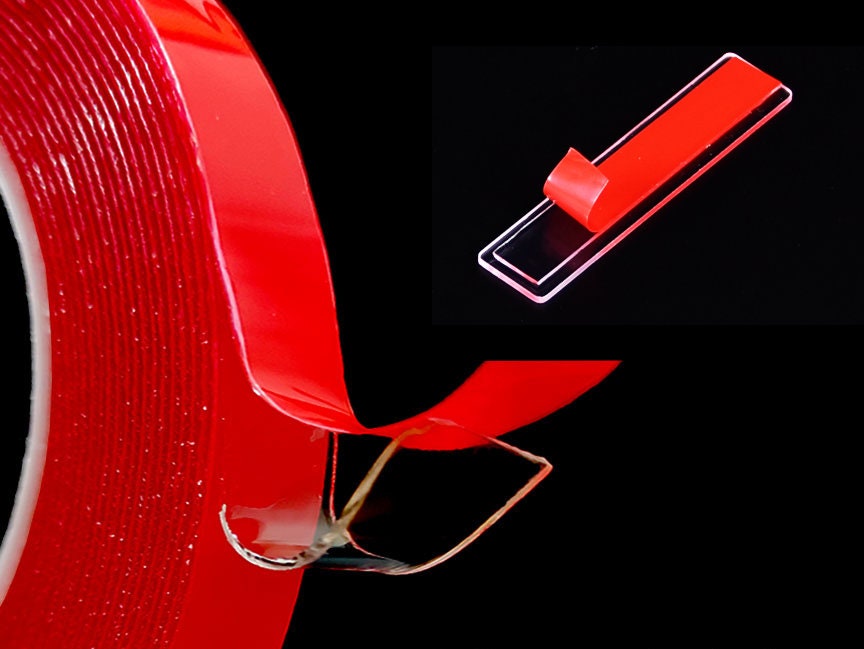 3-10m roll clear Double faced adhesive nail display tape/ display holder adhesive / False Nail Tips display glue