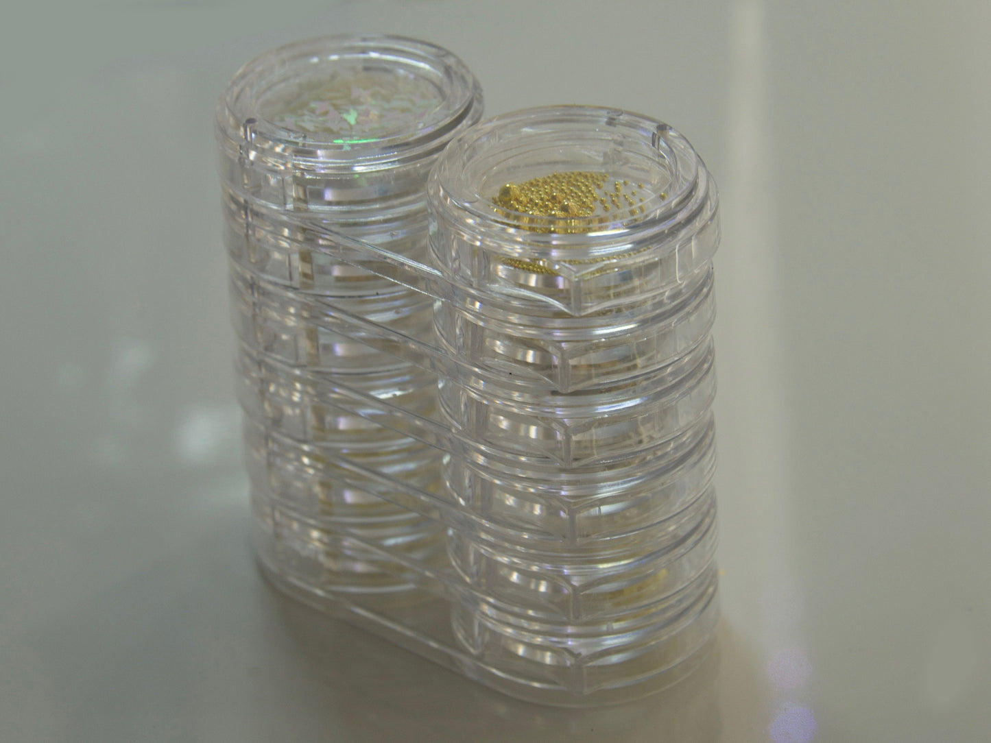 12 Grids Acrylic Container Box for Charms Trims Beads Rhinestones Earrings Chains Studs /Nail Supply Organizer/ Jewelry box