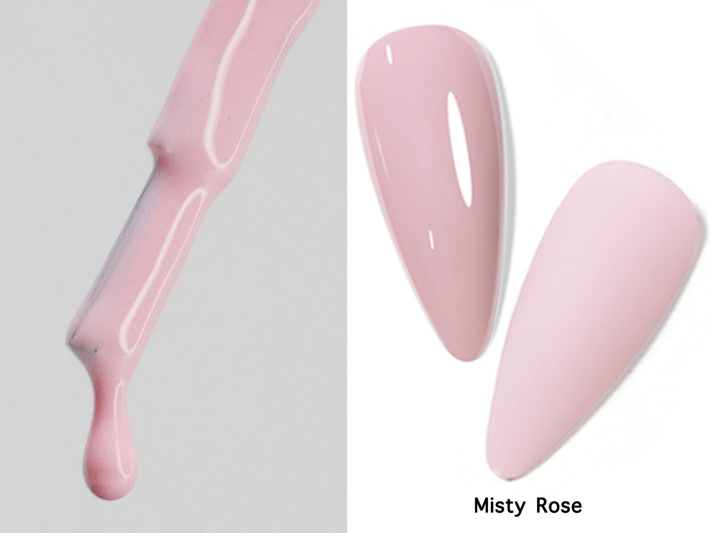 15ml Misty Rose Gel polish/ Flamingo Pink Solid color Nails/ Pastel Salmon Light nude Pink Soak off UV/Led Gel polish Manicure -Makybling