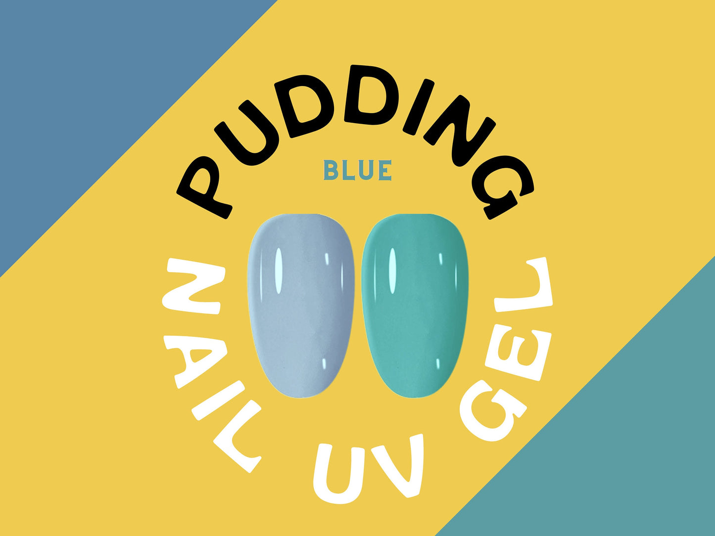 5g Solid Jelly UV Gel Nail Art /Steel Blue Turquoise Air force Pudding UV Gels Creamy Gel Manicure Pedicure Nails Polish Mature Nail color