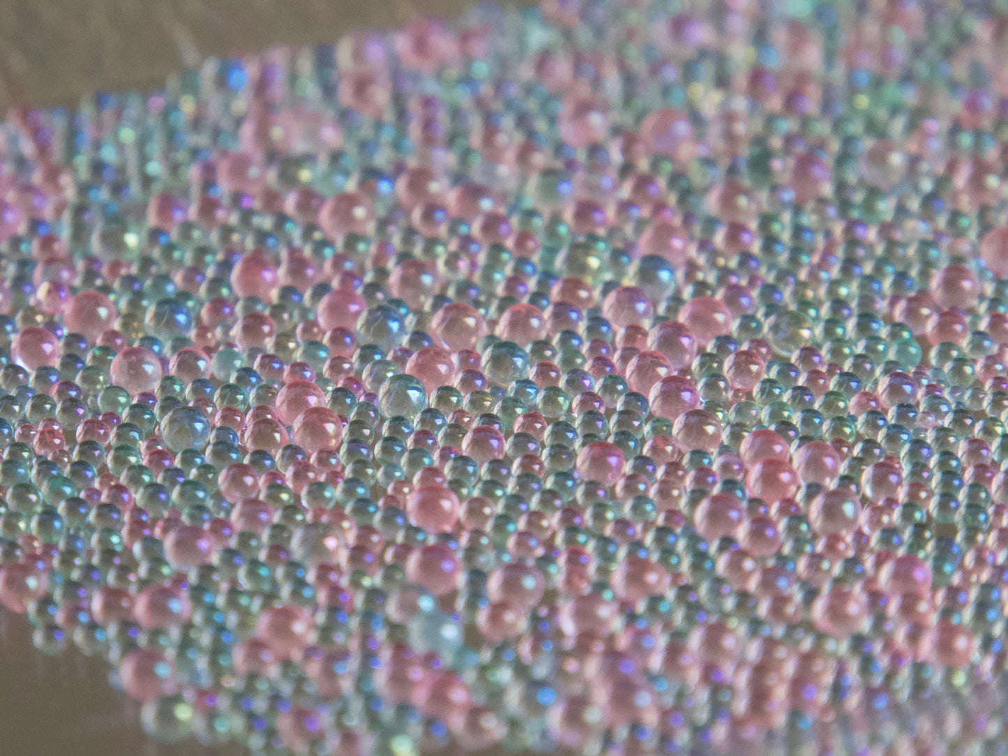 10g Glass Bubbles/ Glass balls for nail art/ Iridescent Holo Round Beads/ Resin crafts Deco Balls/ Translucent bubble