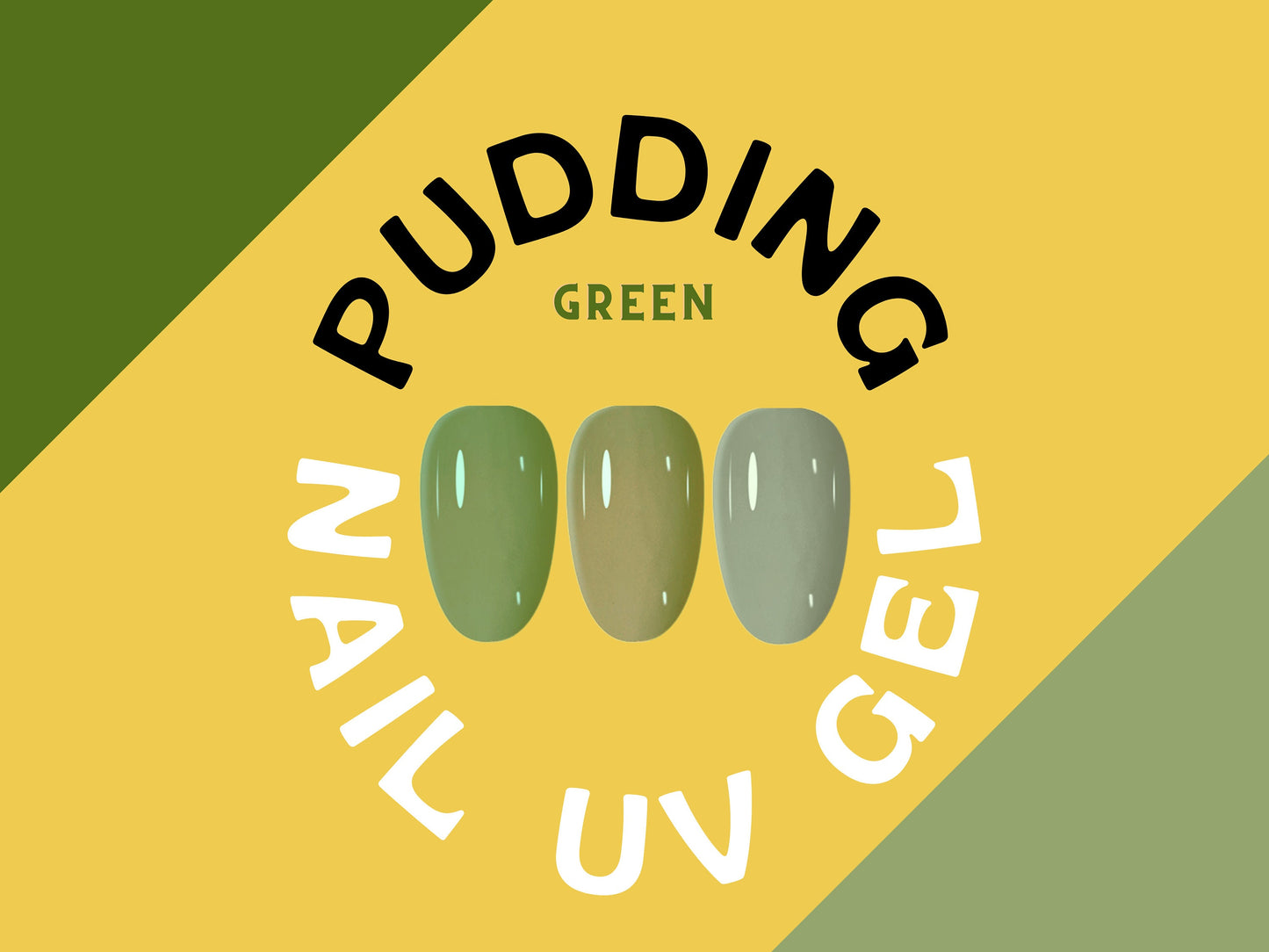 5g Solid Jelly UV Gel Nail Art /Green Matcha Pudding UV Gels Creamy Gel Manicure Pedicure Nails Polish Fresh Summer Nails Art