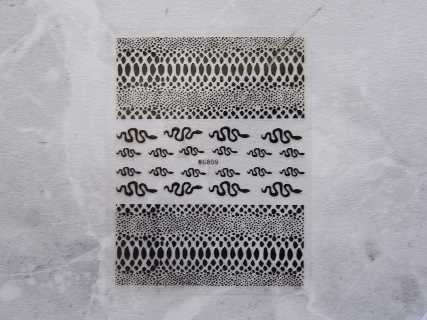 Snake Nail Stickers/ Python Skin texture Nails Self Adhesive Decals/ Crocodile Pattern Aligator Skin nails supply
