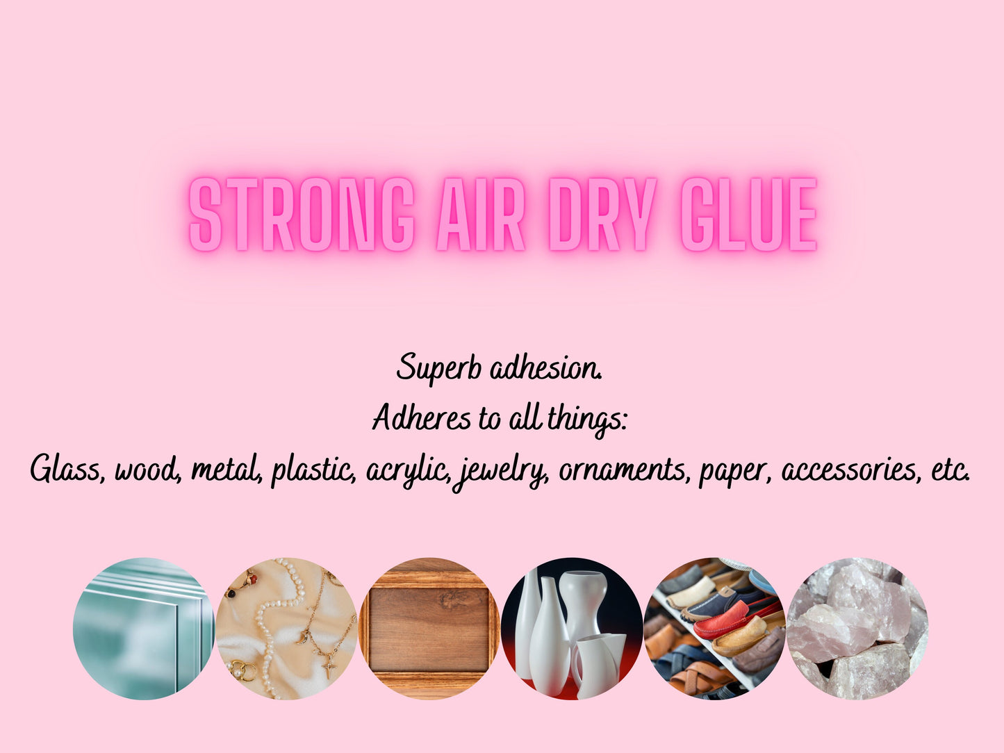 20ml Air Dry Super Glue/ Professional Grade Multi purpose Adhesive for Plastic, Wood Glass Jewelry DIY Crafts