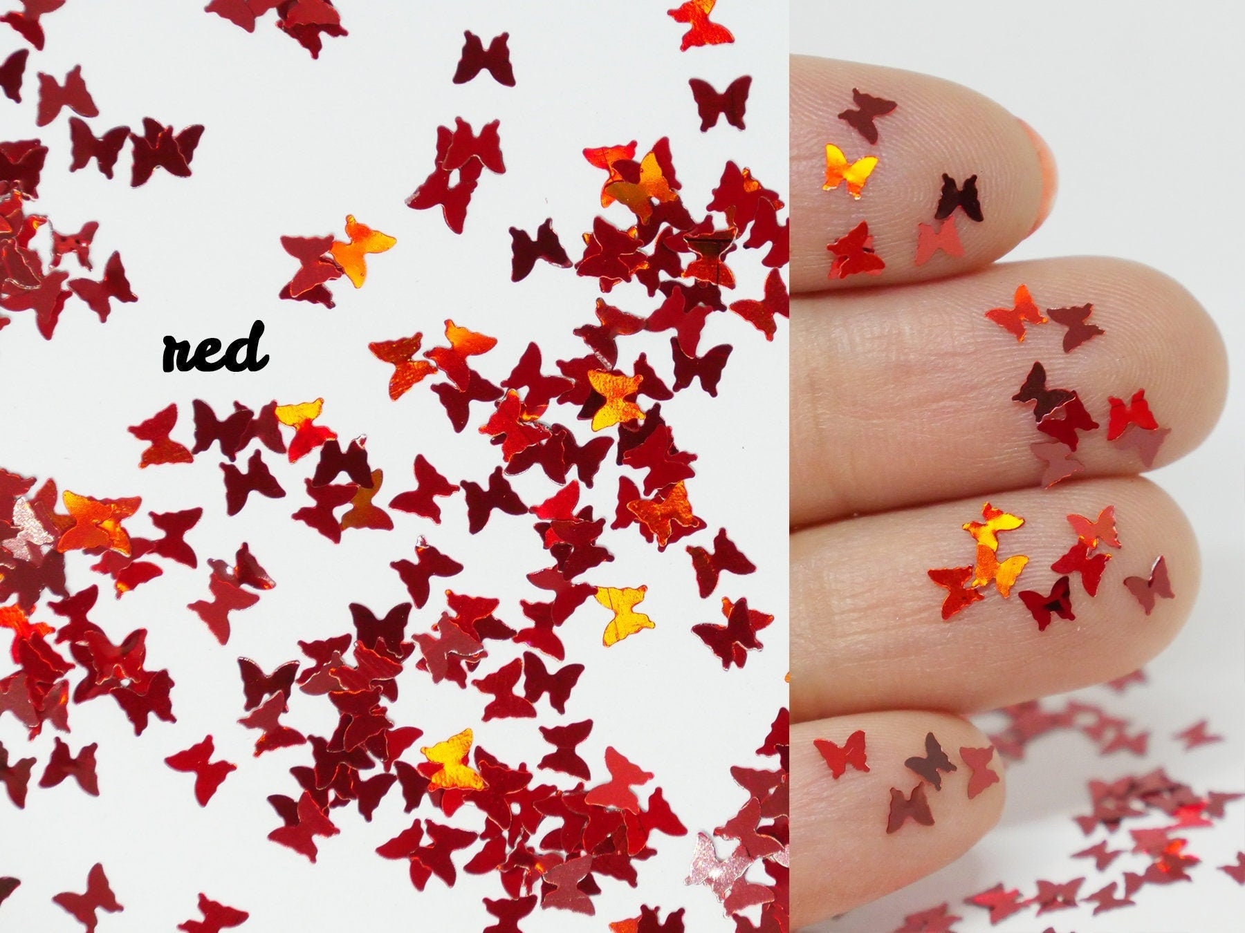 Halo Butterfly Glitter/ Nail Flakes DIY Laser Sequins/Fairy Tale rainbow starry butterfly nail polish UV gel supply/ resin crafts sequins