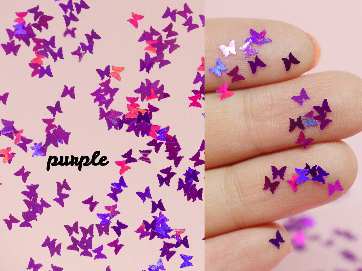 Halo Butterfly Glitter/ Nail Flakes DIY Laser Sequins/Fairy Tale rainbow starry butterfly nail polish UV gel supply/ resin crafts sequins