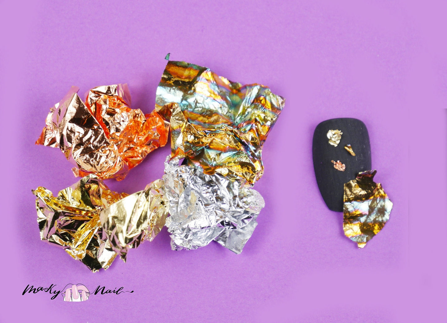 4 jar Gold foil paper nail art design supply/ nail foil flakes nail art/ gold foil silver foil cooper foil abalone shell Foil Chips