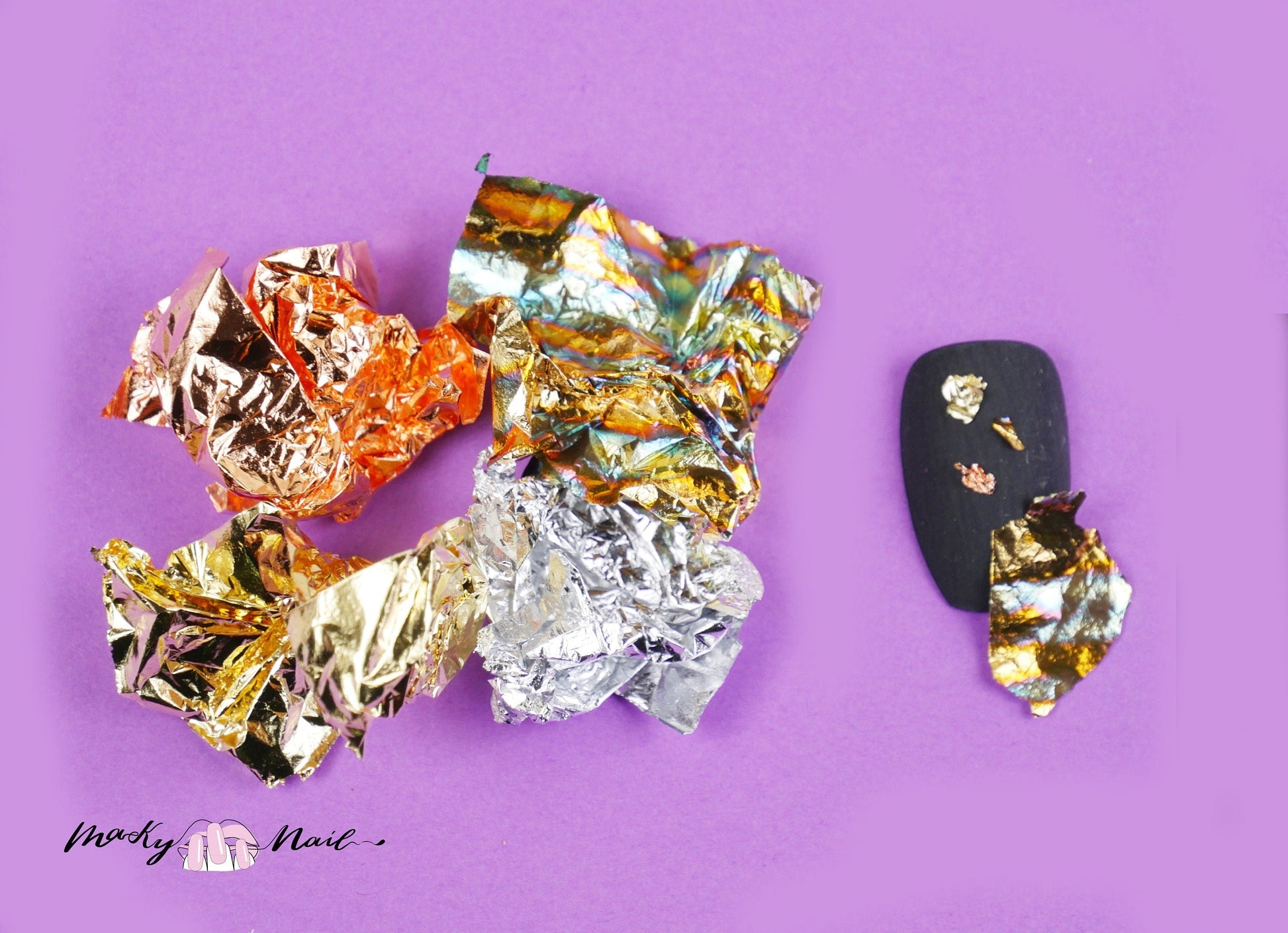 4 jar Gold foil paper nail art design supply/ nail foil flakes nail art/ gold foil silver foil cooper foil abalone shell Foil Chips
