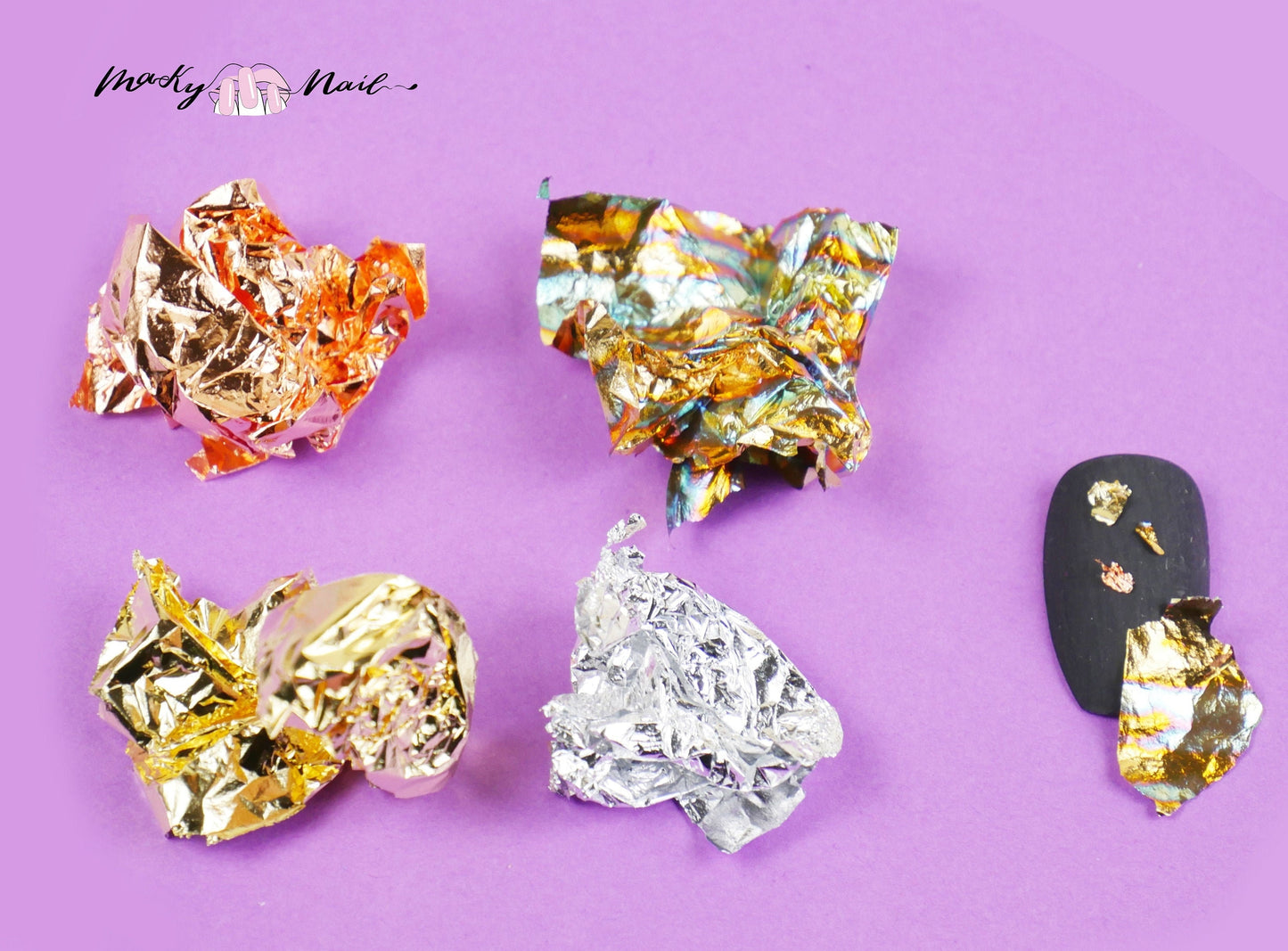 4 jar Gold foil paper nail art design supply/ nail foil flakes nail art/ gold foil silver foil cooper foil abalone shell Foil Chips