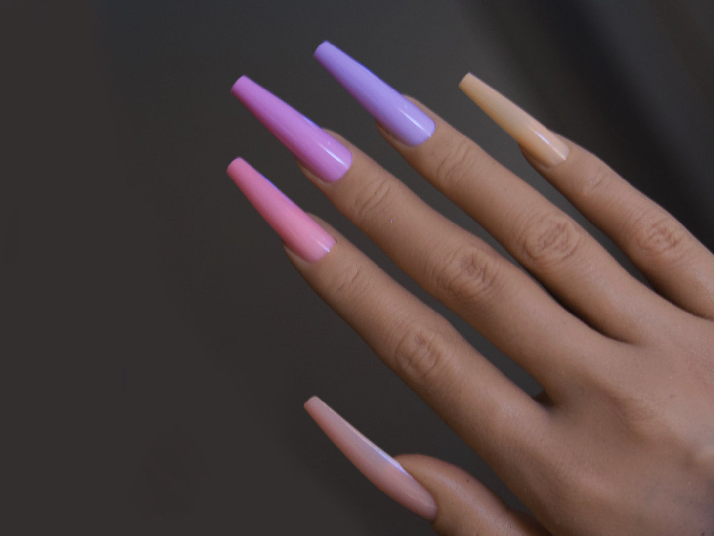 120 pcs Long Coffin Fake Nails