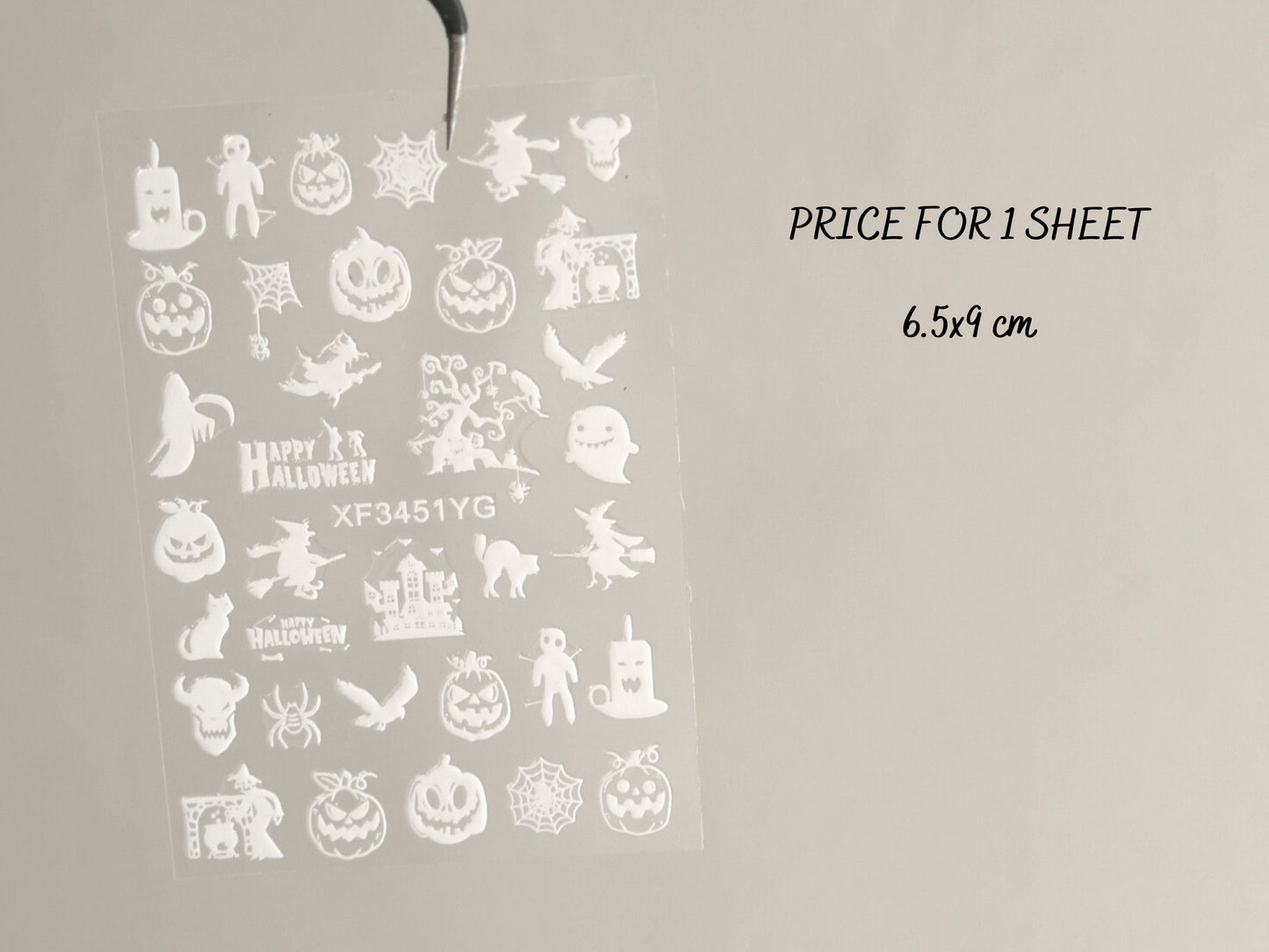 Halloween Glow in the dark Nail Sticker