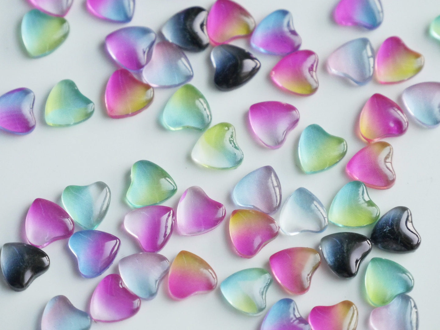 20pcs Heart Candy Gummies Nail Deco