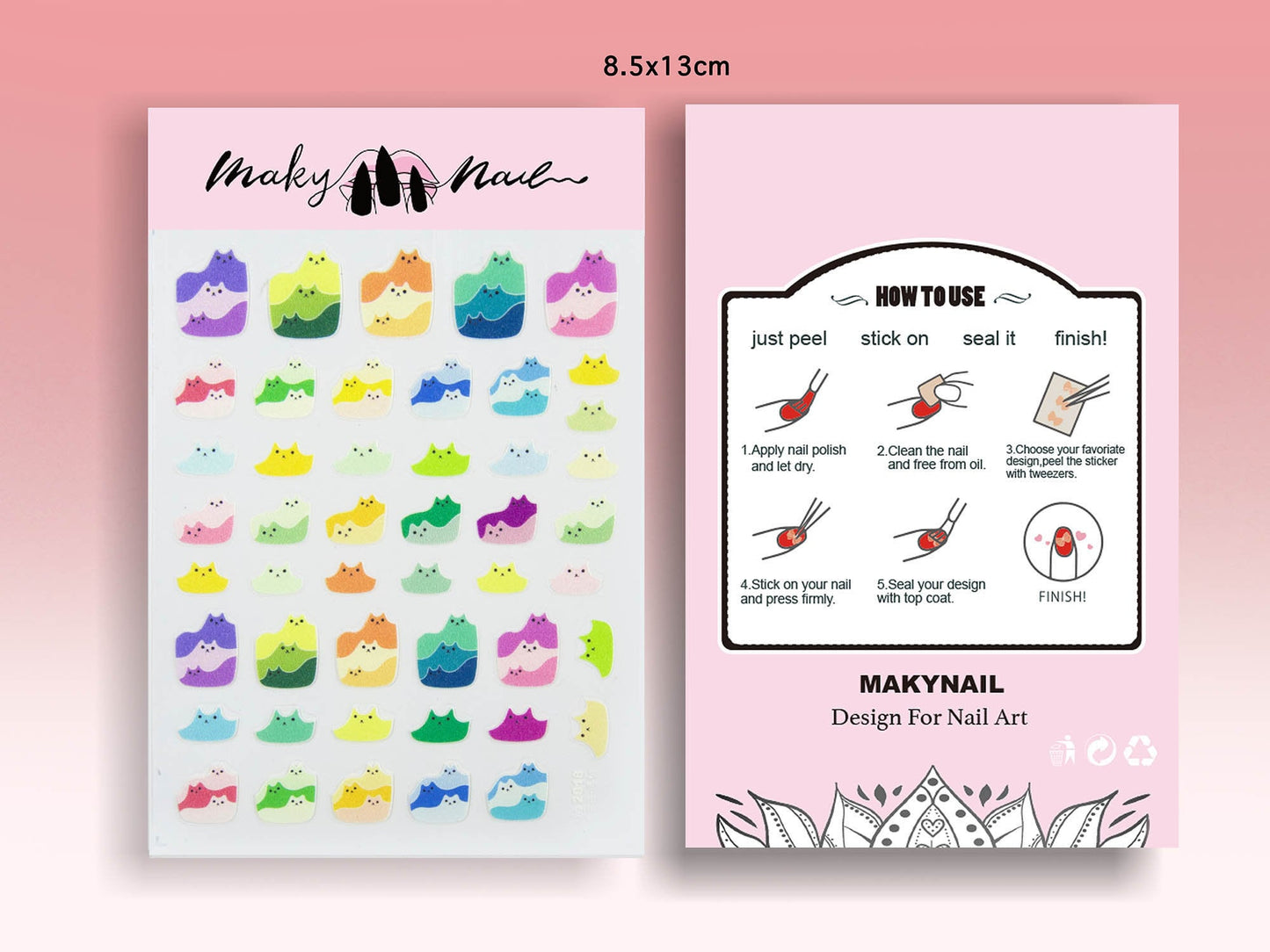 Cute Kitty Nail Stickers