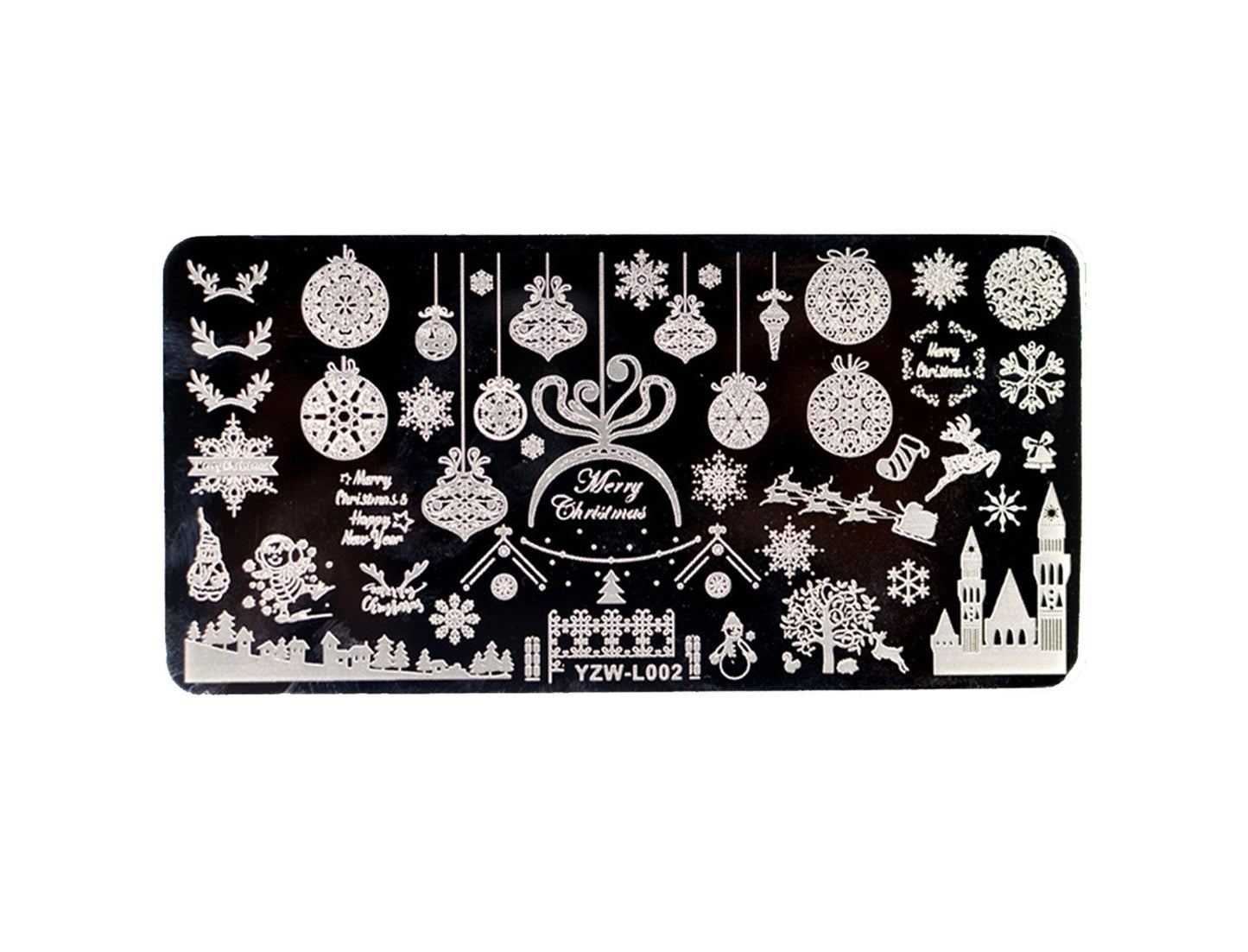 Christmas Nail Art Stamping Image Plates