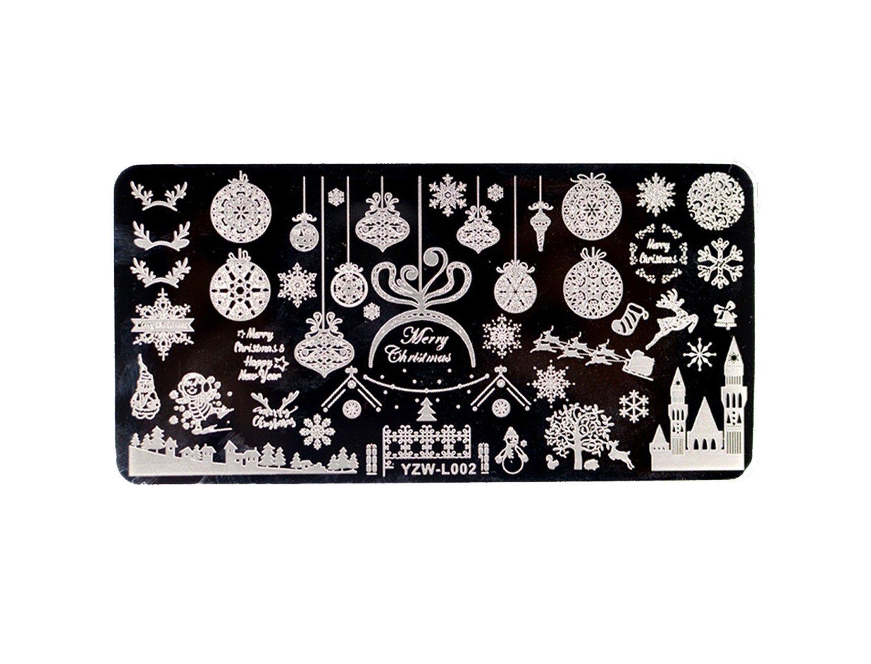 Christmas Nail Art Stamping Image Plates