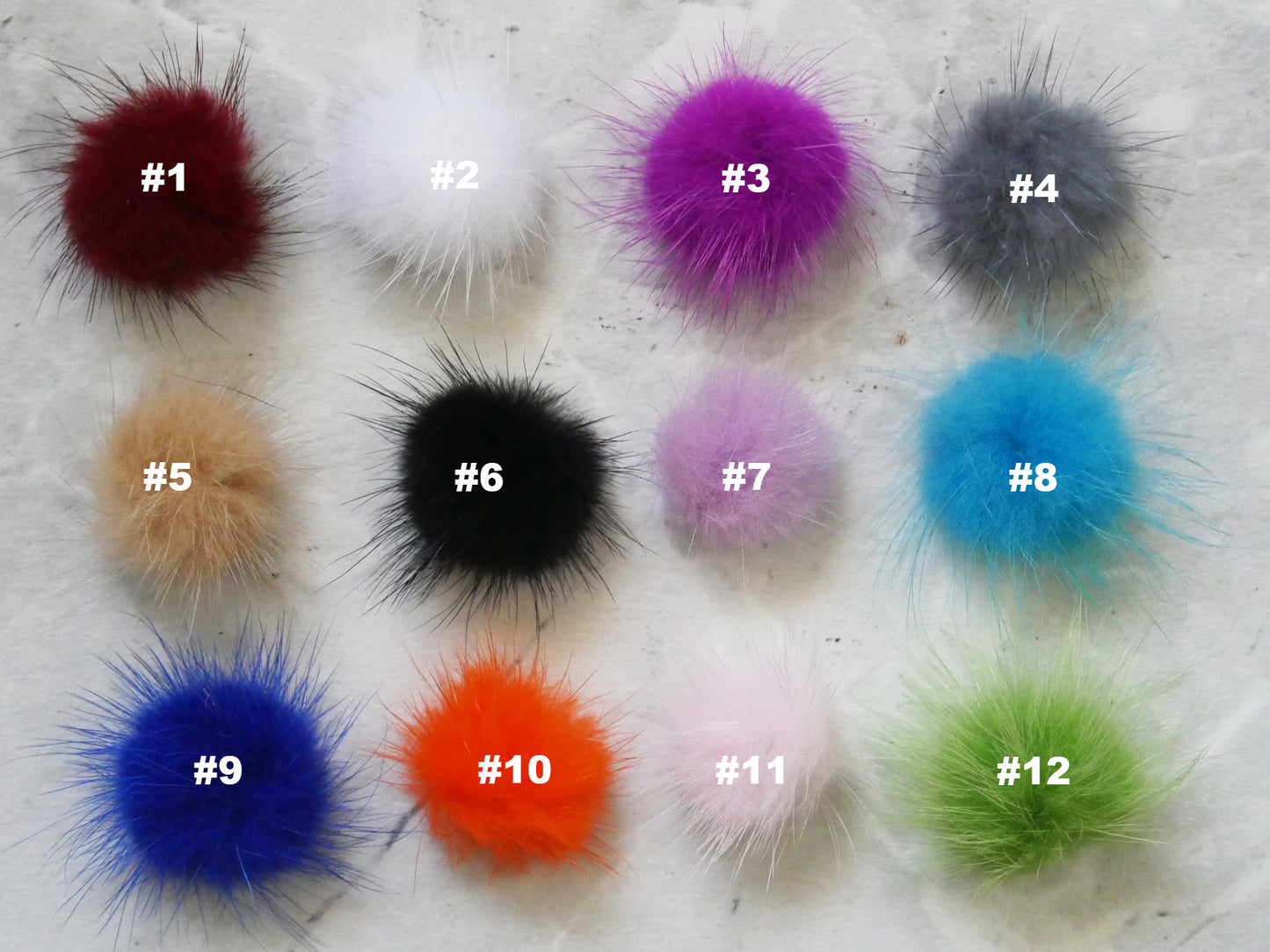 2pcs Nail Pom Pom Magnet Decal