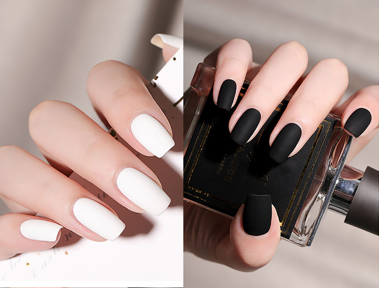 15ml Pure Black and White Nail Gel Polish