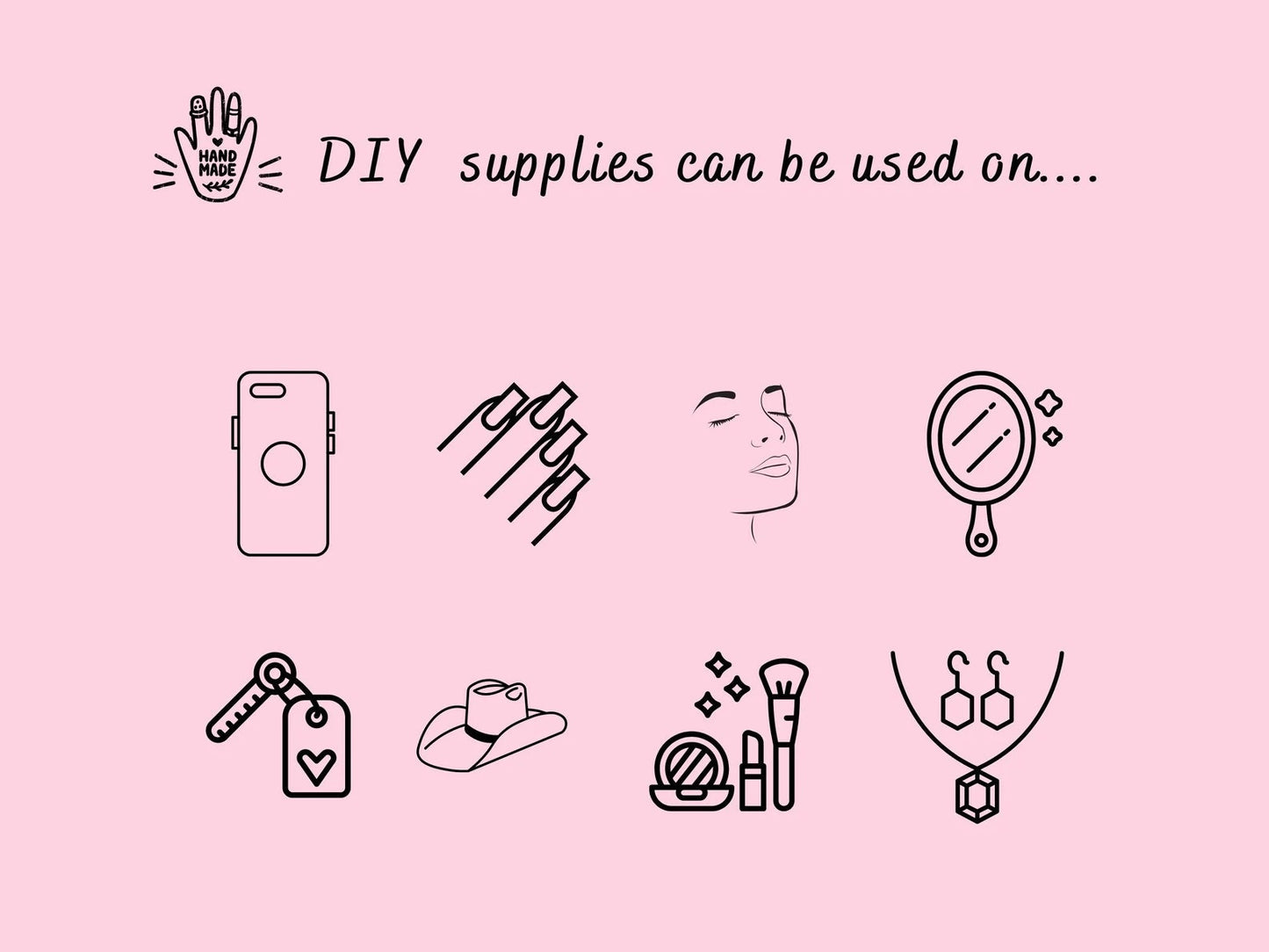 20pcs 3D Glittery Flower Nail Decal