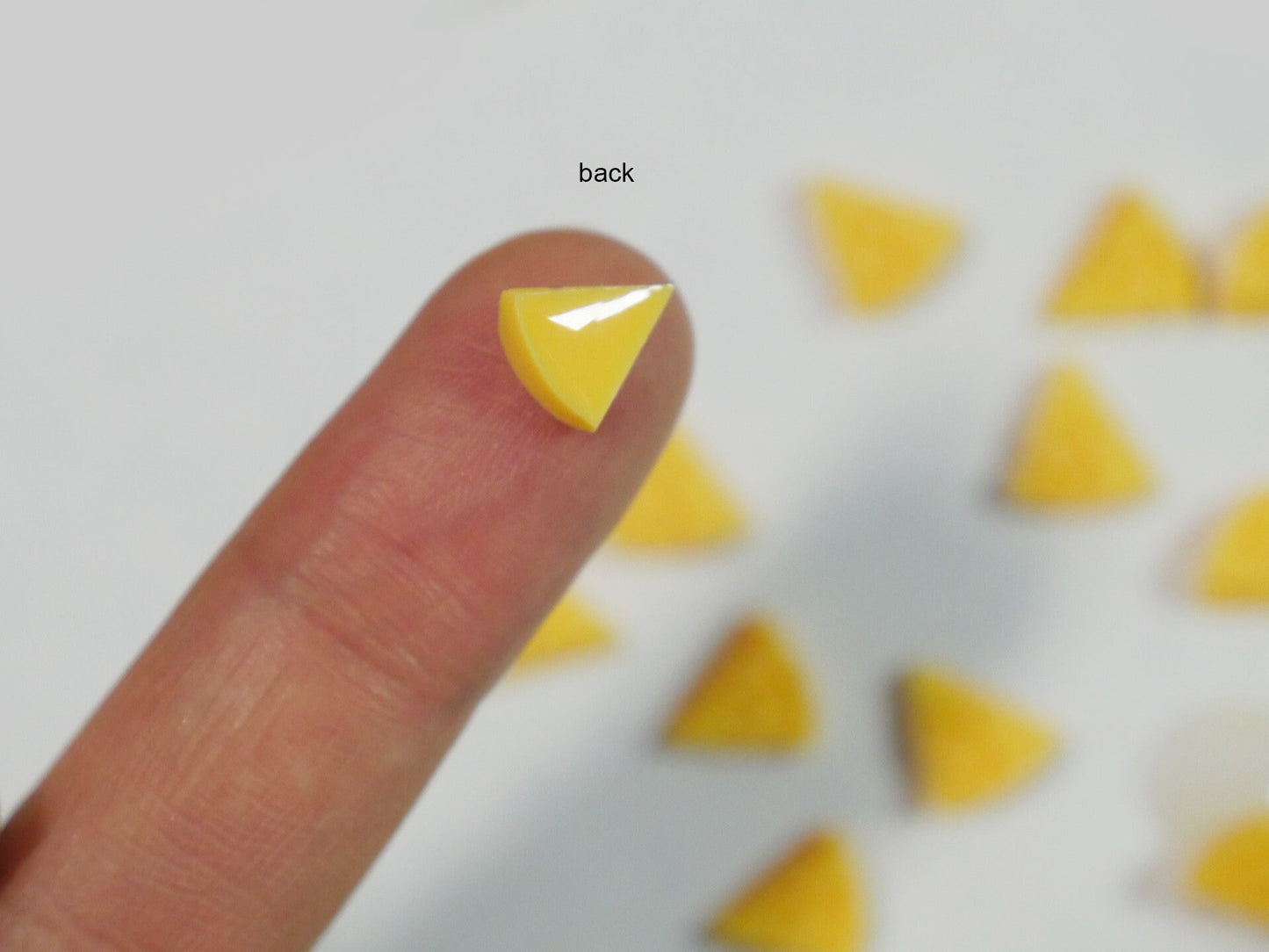 5pcs Miniature Yellow Cheese Nail Decal