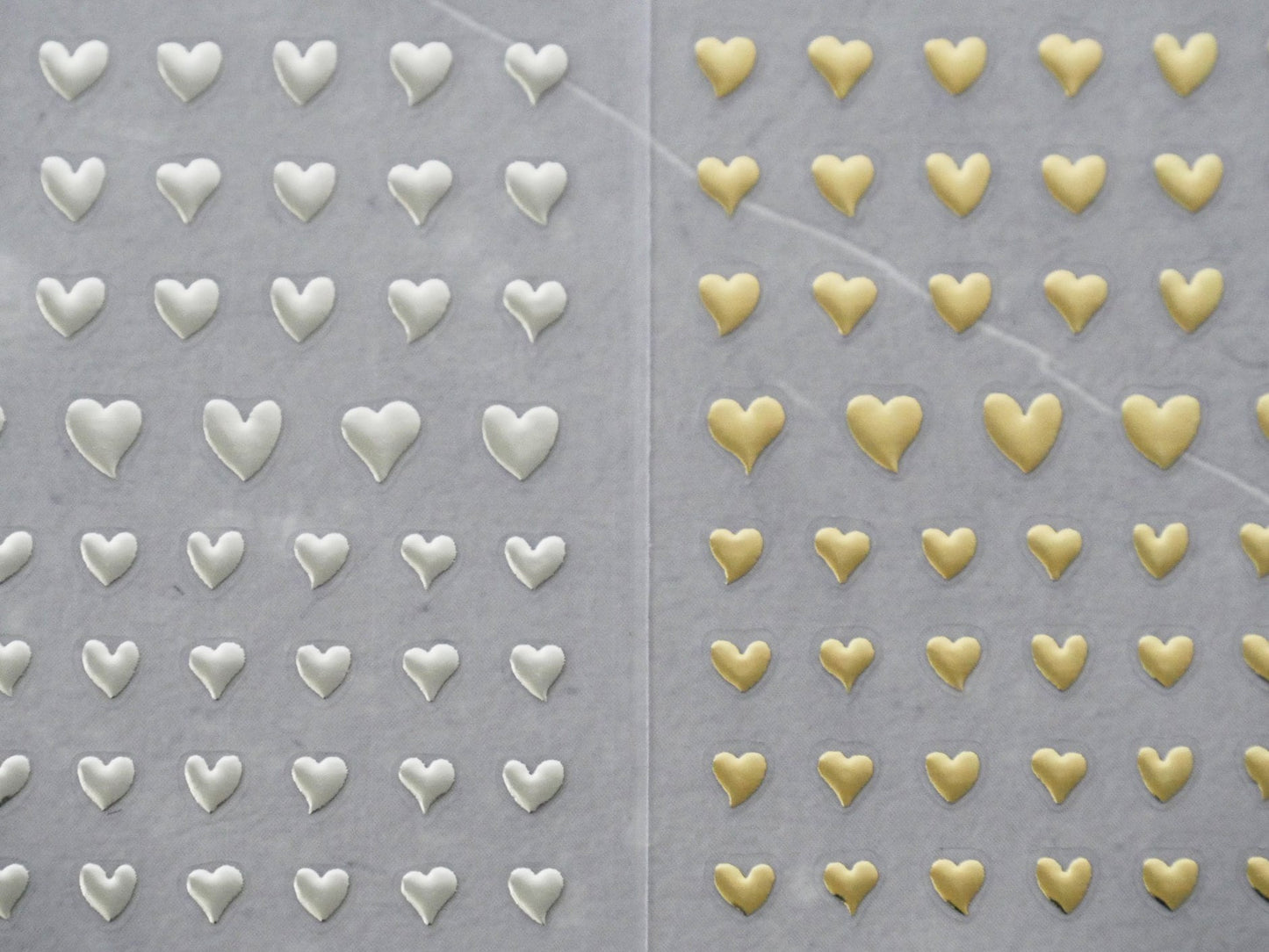Gilding Metallic Finish Heart Nail Sticker/ Gold Silver Sweet love Nail Art Stickers Self Adhesive Decals Nails art sticker