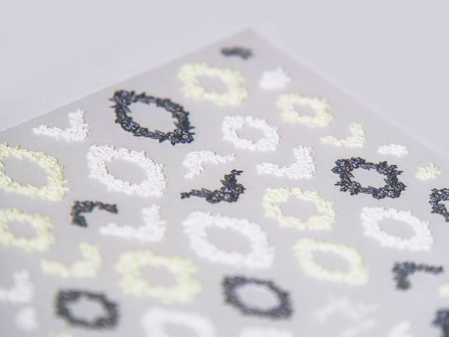 Micro-engraved Lace Photo Frame Sticker Nail Art