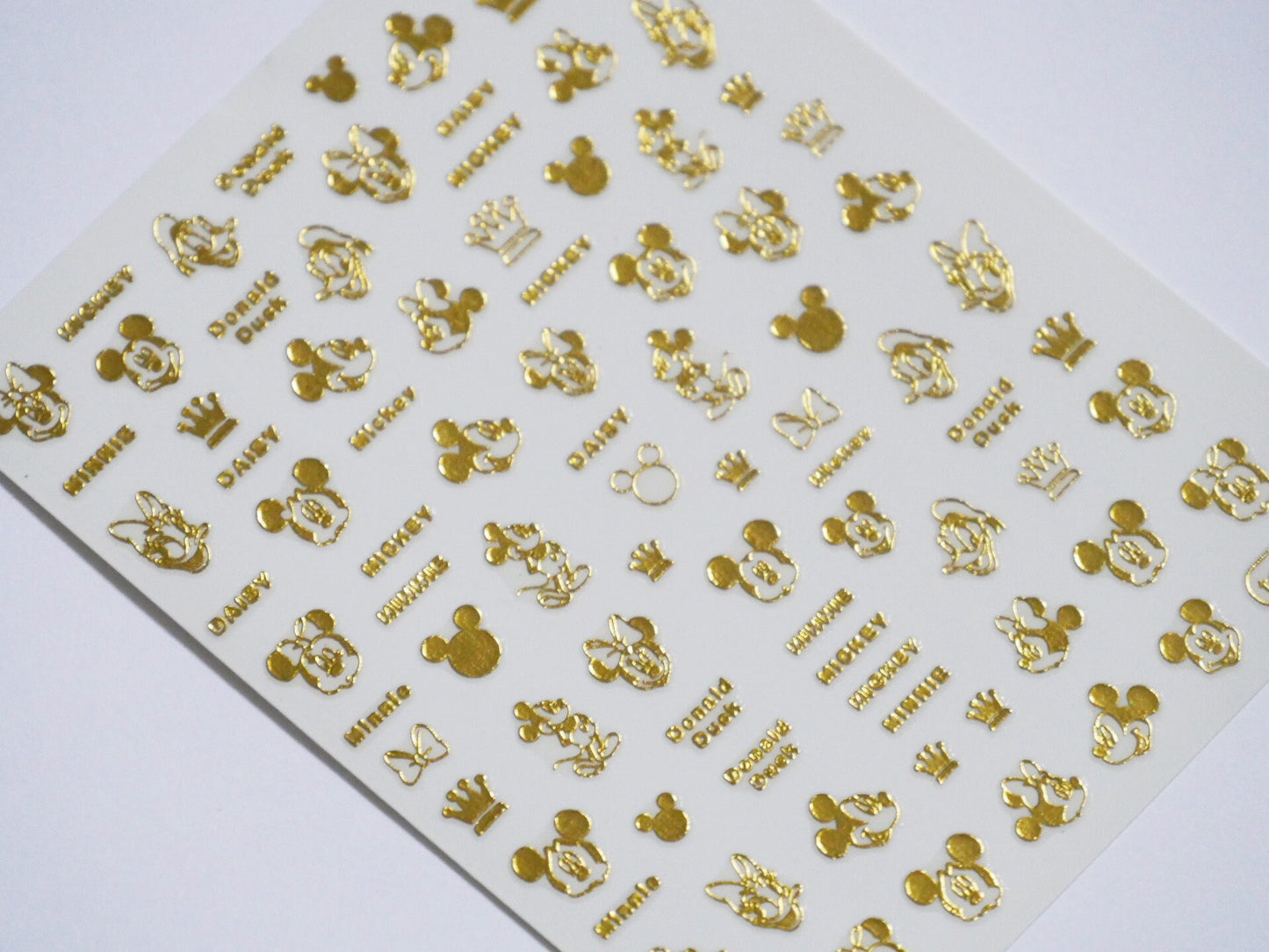 Mickey Mouse Minnie Mouse Nail Decals/Disney Theme nail sticker/Goofy 3D Nail Art Stickers Self Adhesive Decals/ Cartoon Miniature Appliques