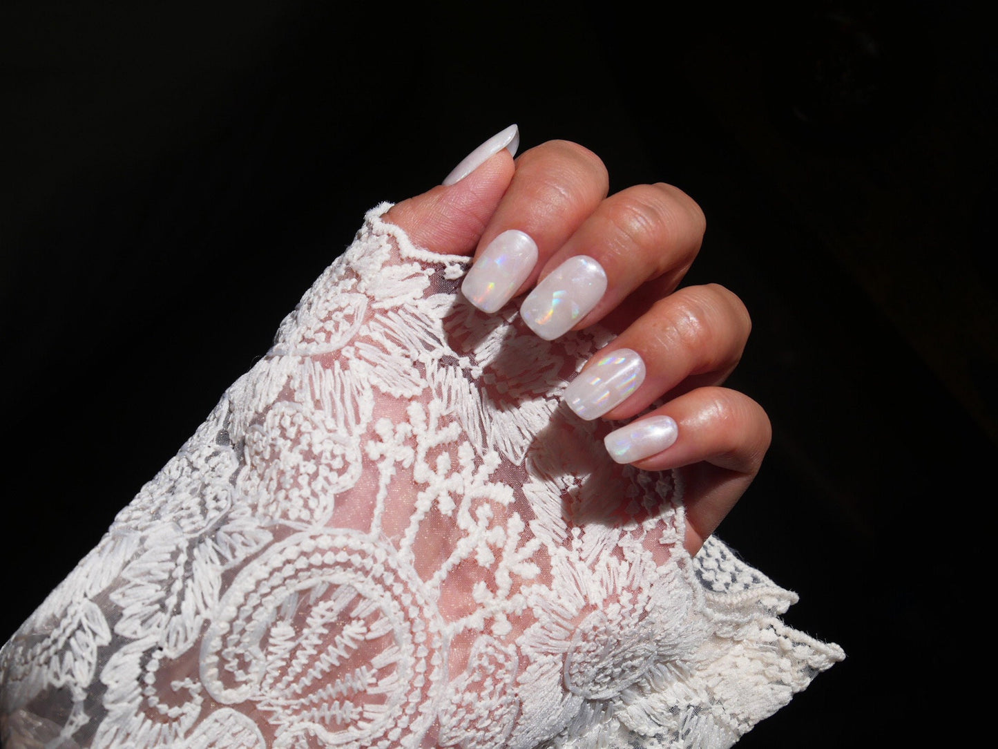 6 Yard Lazer Chameleon Rainbow transfer paper Foil Nail Art Star Design Sticker Decal/ Transparent Firework Dots Halo nail design foil