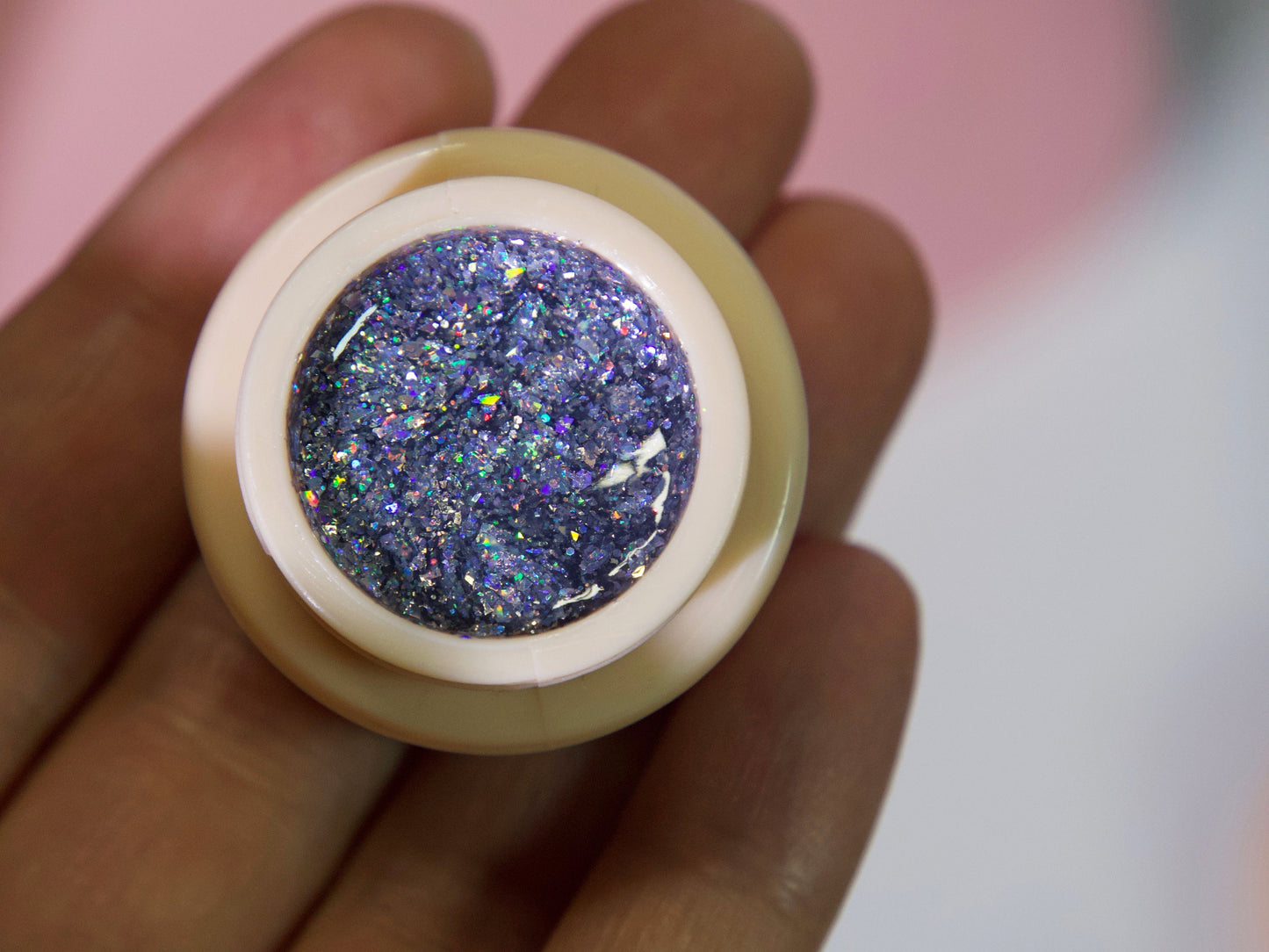 5g Chunky Halo Glitter Nail UV Gel/ High Density Sparkle Platinum Glittery Gel Polish/ Reflective Glitters Universal Gels Manicure Pedicure