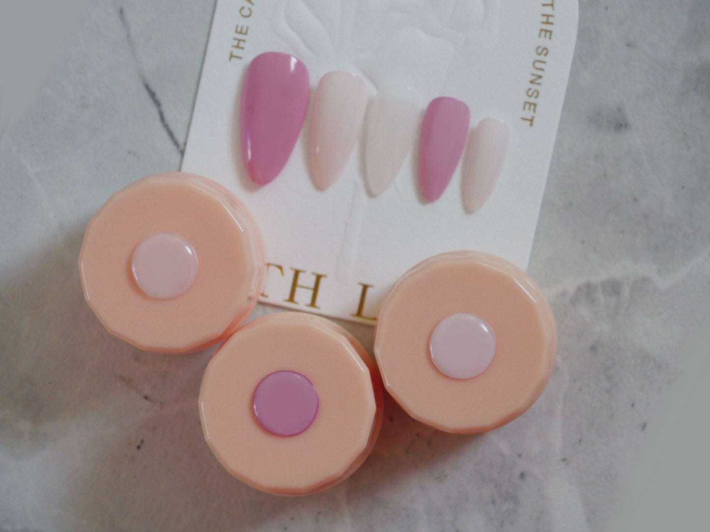 3pcs Pink Solid Jelly UV Gel Nail Art /Baby Pinky suit Gel Polish/ Barbie Pudding UV Gels Creamy Gel Manicure Pedicure