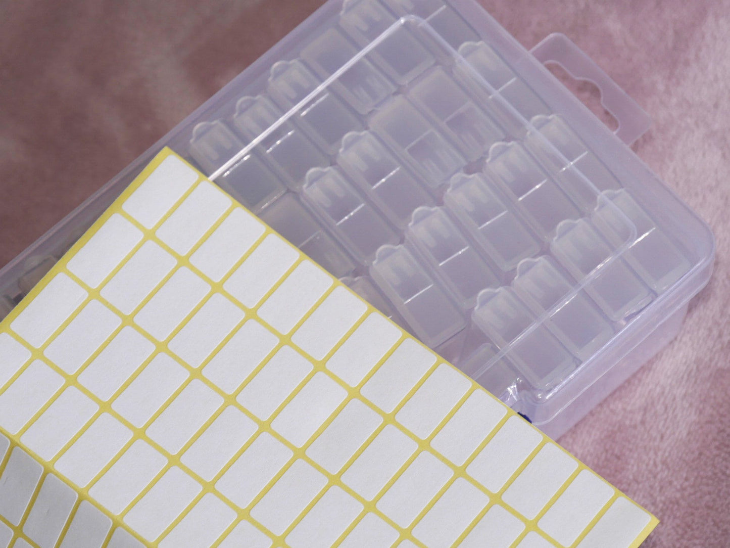 42 cases Empty Storage Box for Beads Rhinestones Collection/ Studs Decals Container Box/ Nail Jewelry Trims Separate Storages