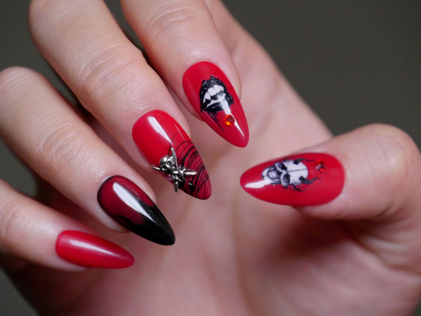 Halloween Demon Nail Art Stickers