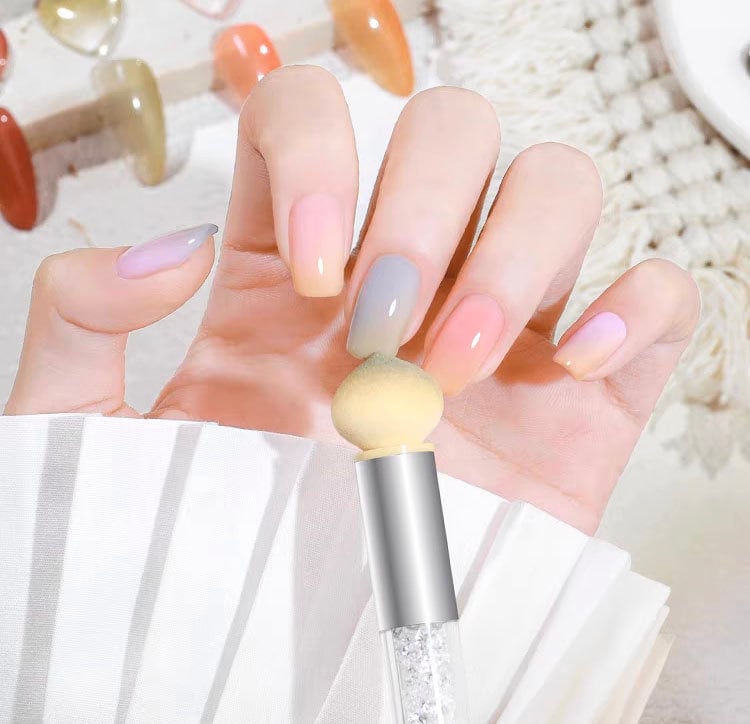Nail art Sponge Heads Gradient Brush/ Shade Maker Pen