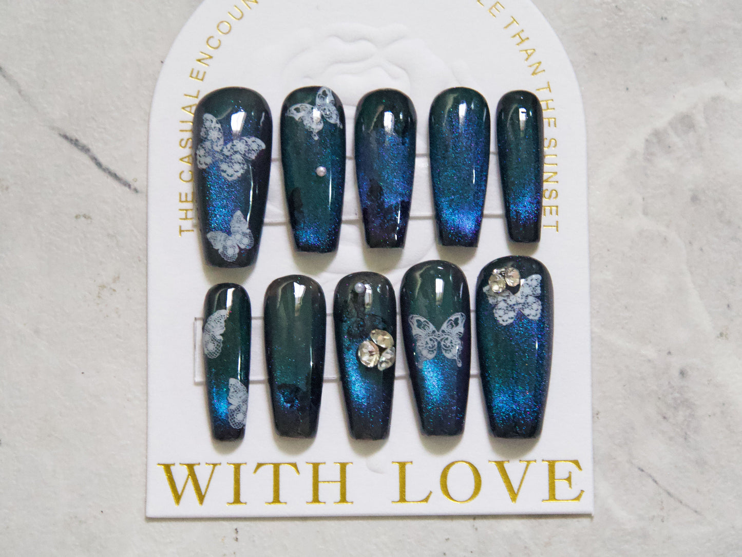 Butterfly lace nail sticke