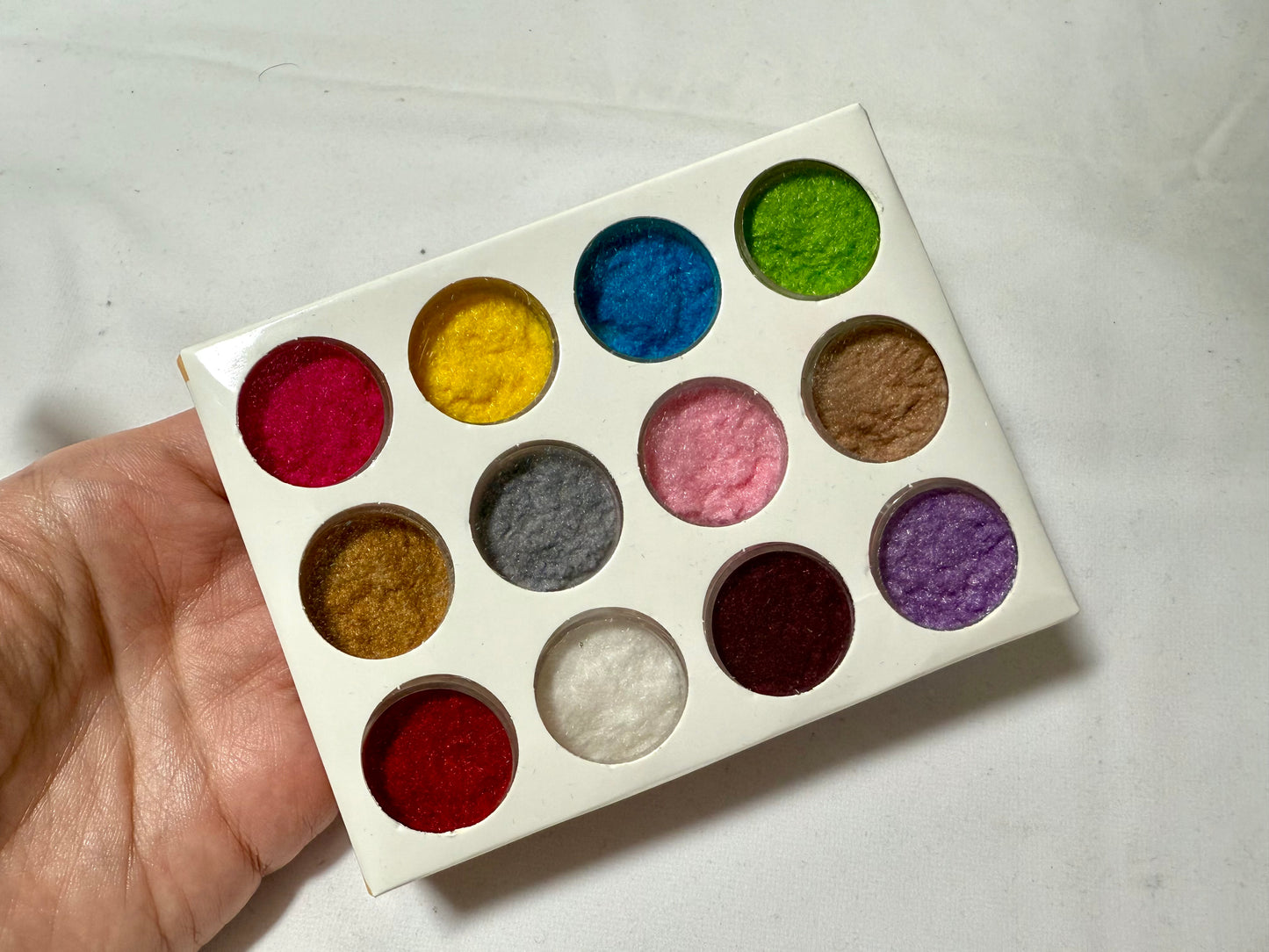 12 cases Velvet Flocking Powder for Nail art Winter Manicure