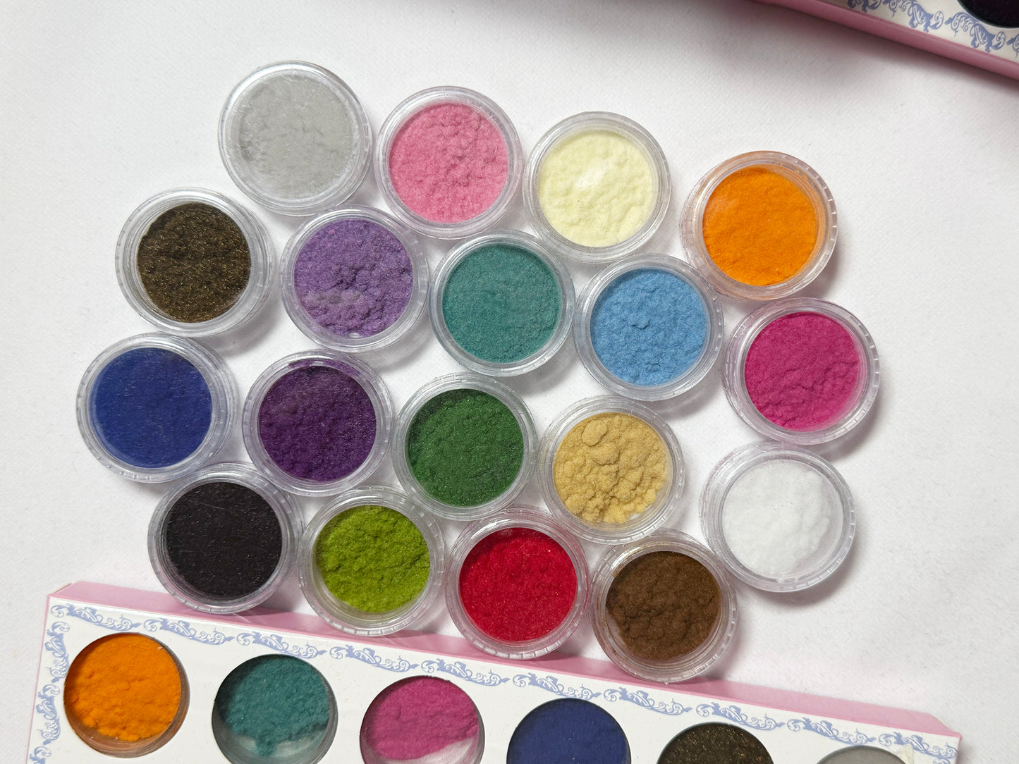 12 cases Velvet Flocking Powder for Nail art Winter Manicure