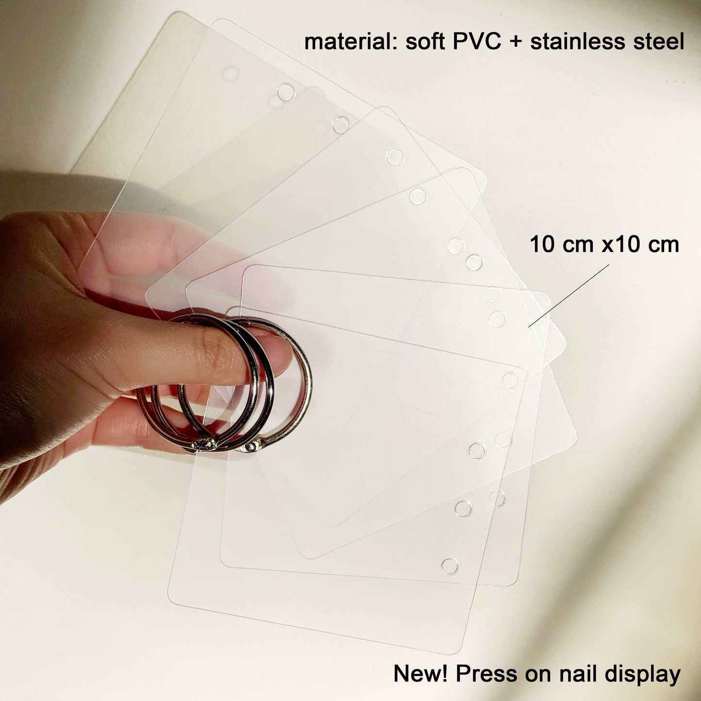 Wood Stand Nail Display Board Ring Binder