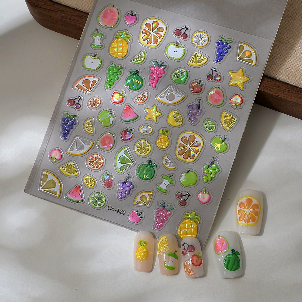 Kawaii Tropical Fruit Nail sticker