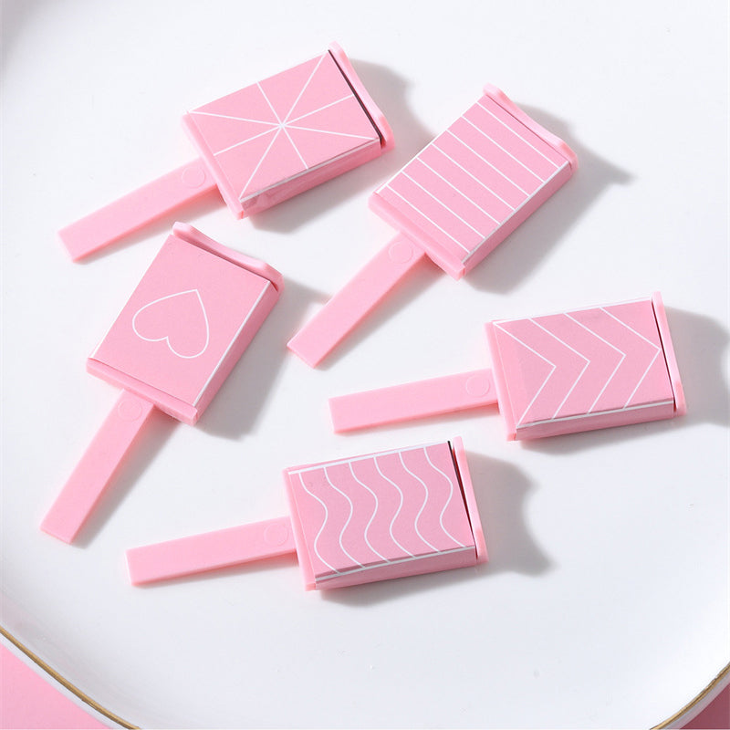 5 Cat Eye Heart Wave Stripe Magnet Sticks/ Pink Magnetic Nail Gel Polish Magnets Stick Bar with Patterns  3D Line Strip DIY Nail Art