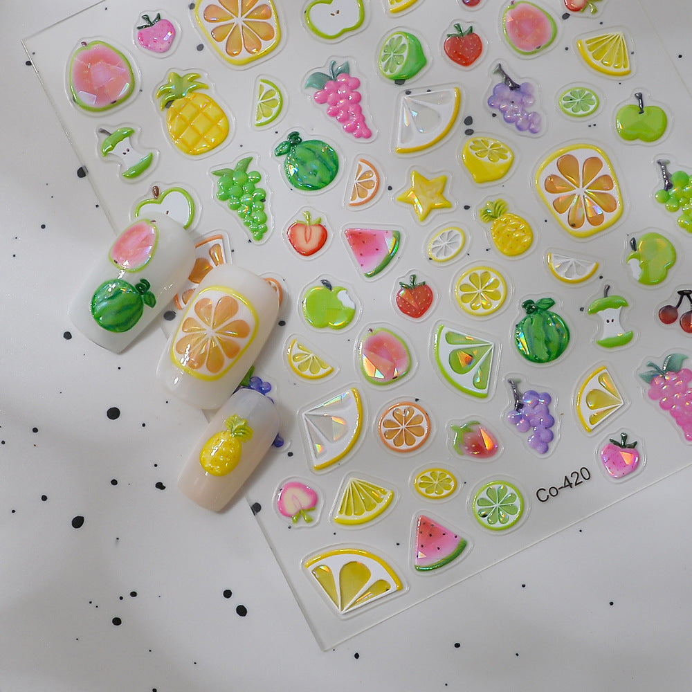 Kawaii Tropical Fruit Nail sticker