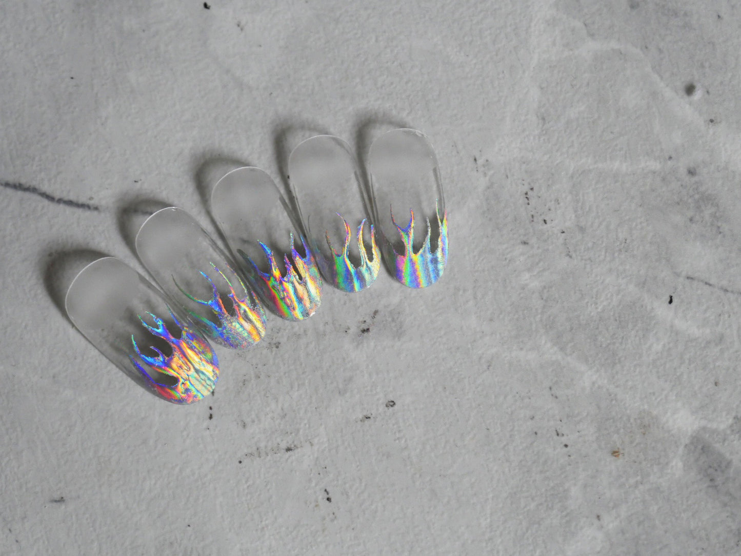 1 Meter Halo Metallic transfer paper Foil Nail Decal